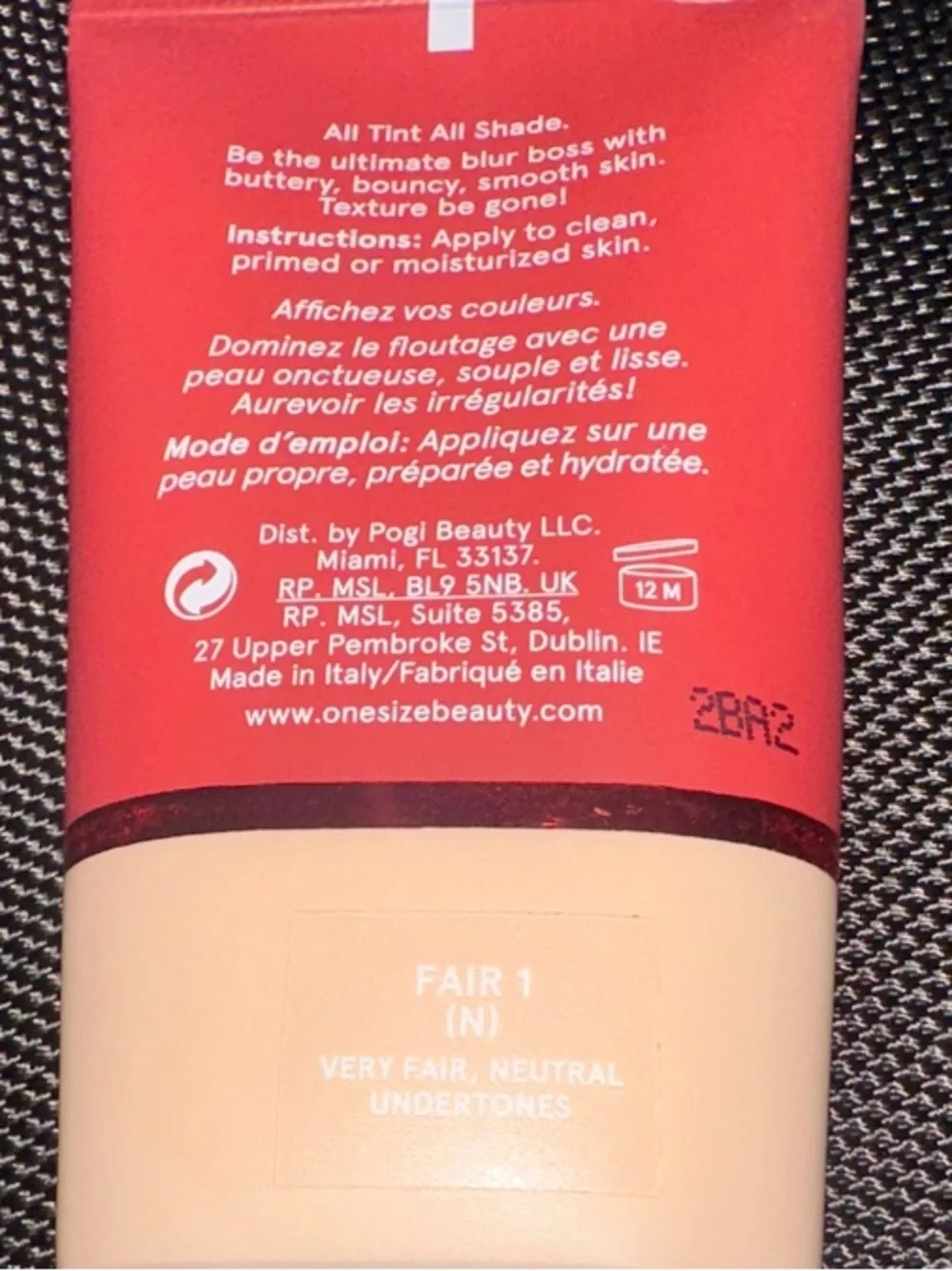ONE/SIZE Turn Up The Base BB cream Beauty Blur balm